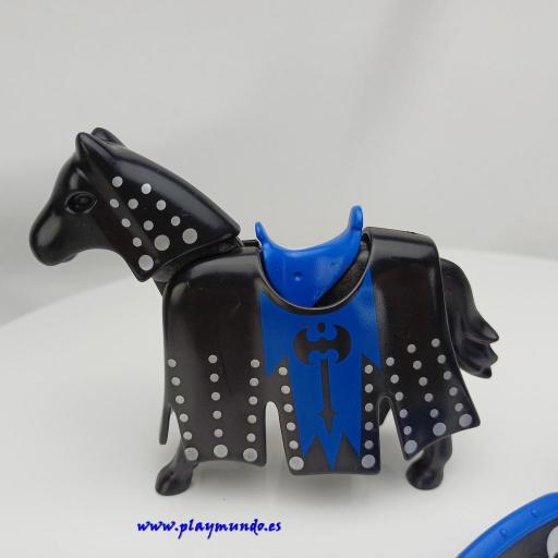 PLAYMOBIL 3315 CABALLERO NEGRO MEDIEVAL (AÑO 2004) [3]