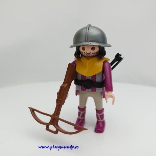 PLAYMOBIL GUERRERO CABALLERO MEDIEVAL MUÑECO CLICK  MOD0974