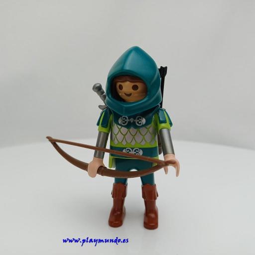 PLAYMOBIL GUERRERO CABALLERO MEDIEVAL MUÑECO CLICK  MOD0978