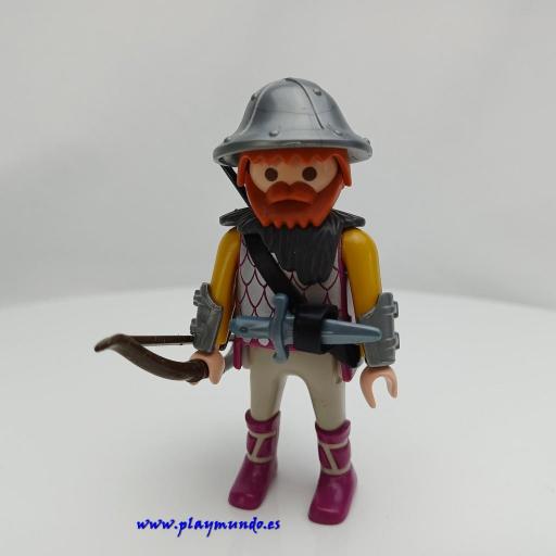 PLAYMOBIL GUERRERO CABALLERO MEDIEVAL MUÑECO CLICK  MOD0979