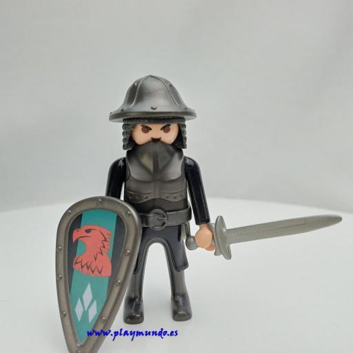 PLAYMOBIL GUERRERO CABALLERO MEDIEVAL MUÑECO CLICK  MOD1007 [1]