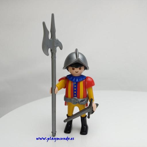 PLAYMOBIL CONQUISTADOR SOLDADO ESPAÑOL TERCIOS MOD036