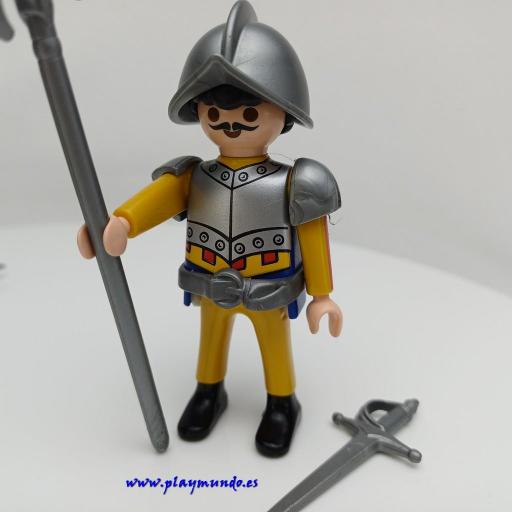 PLAYMOBIL CONQUISTADOR SOLDADO ESPAÑOL TERCIOS MOD037 [1]