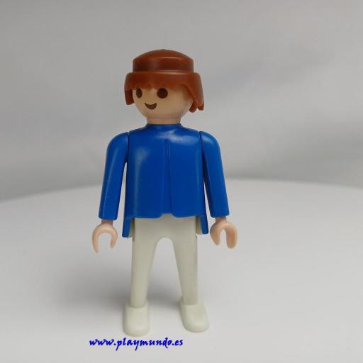 PLAYMOBIL  MUÑECO CLICK AZUL BLANCO CASTAÑO [0]
