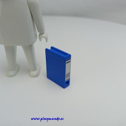 PLAYMOBIL ARCHIVADOR AZUL PAPELERIA  MOD03 [0]