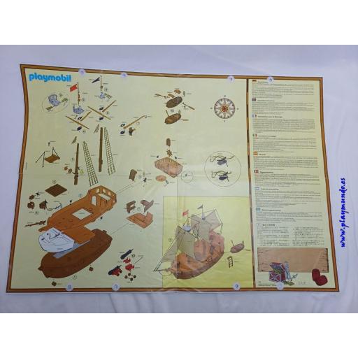 PLAYMOBIL MANUAL REFERENCIA 3550 BARCO PIRATA [0]
