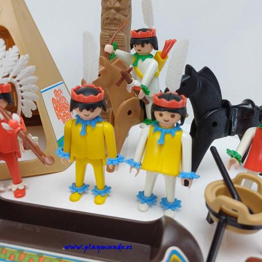 PLAYMOBIL 3483 POBLADO INDIO (AÑO 1980 - 1990) [3]