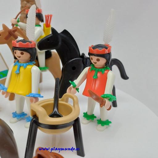 PLAYMOBIL 3483 POBLADO INDIO (AÑO 1980 - 1990) [2]