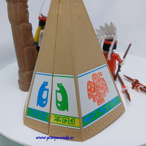 PLAYMOBIL 3483 POBLADO INDIO (AÑO 1980 - 1990) [4]