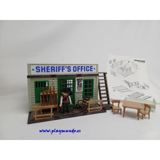 PLAYMOBIL 3423 OFICINA DEL SHERIFF (v3-5 , AÑO 1983 - 1993)