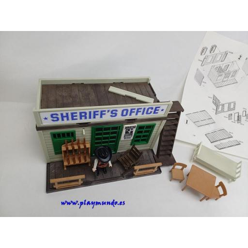 PLAYMOBIL 3423 OFICINA DEL SHERIFF (v3-5 , AÑO 1983 - 1993) [2]