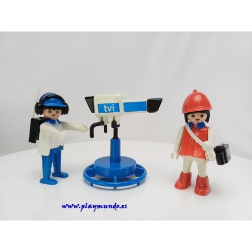 PLAYMOBIL 3571 REPORTERA CON CAMARA  (AÑO 1979 - 1985)