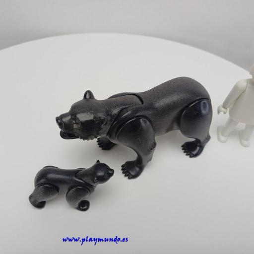 PLAYMOBIL ANIMALES OSO NEGRO CON CRIA [0]
