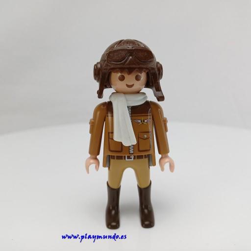 PLAYMOBIL MUÑECO CLICK  PILOTO AVION [0]