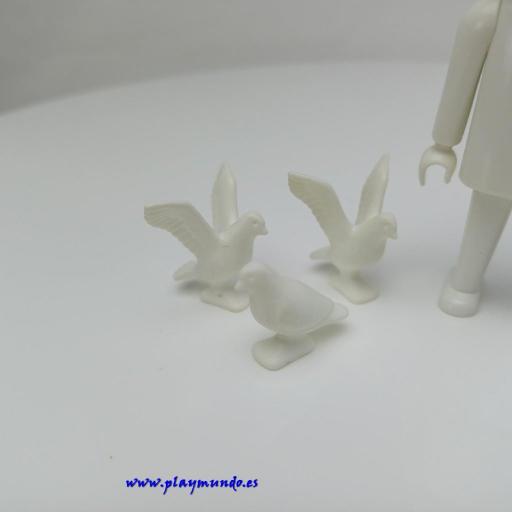 PLAYMOBIL PALOMAS BLANCAS ANIMALES AVES mod02
