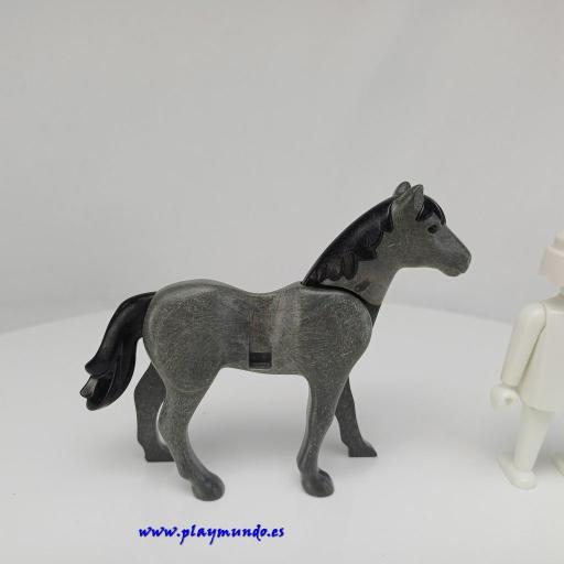 PLAYMOBIL CABALLO GRIS OSCURO mod0594 [0]