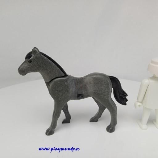 PLAYMOBIL CABALLO GRIS OSCURO mod0594 [1]