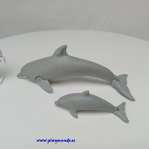 PLAYMOBIL DELFIN CON CRIA ANIMALES MARINOS