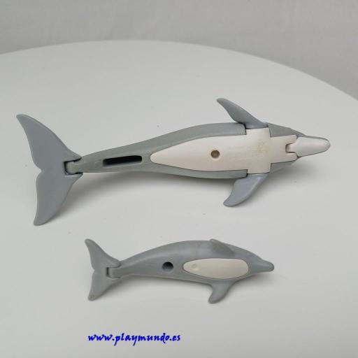 PLAYMOBIL  DELFIN CON CRIA ANIMALES MARINOS [2]
