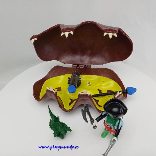 PLAYMOBIL 4802 PIRATA FANTASMA CON CONCHA MARINA (AÑO 2014) [1]