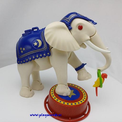 ​PLAYMOBIL 3809 ELEFANTE BLANCO DEL CIRCO CON DOMADOR (AÑO 1995) [3]