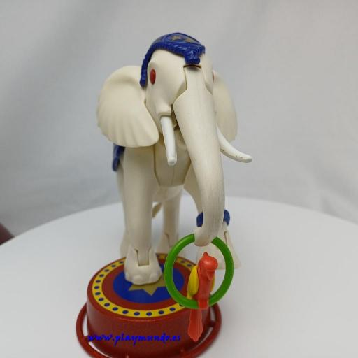 ​PLAYMOBIL 3809 ELEFANTE BLANCO DEL CIRCO CON DOMADOR (AÑO 1995) [4]