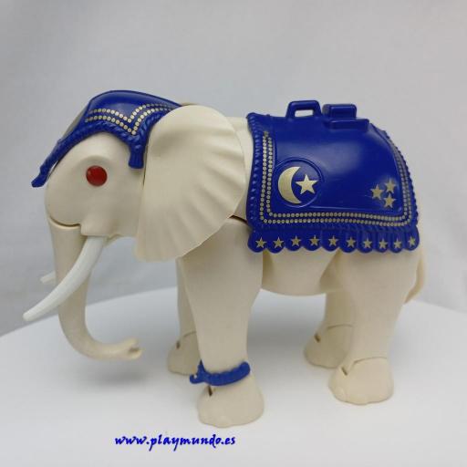 ​PLAYMOBIL 3809 ELEFANTE BLANCO DEL CIRCO CON DOMADOR (AÑO 1995) [6]
