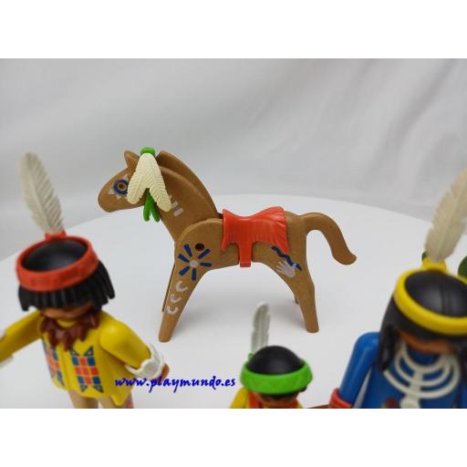 PLAYMOBIL 3396  OESTE WESTERN FAMILIA INDIA  (AÑO 1990) [3]