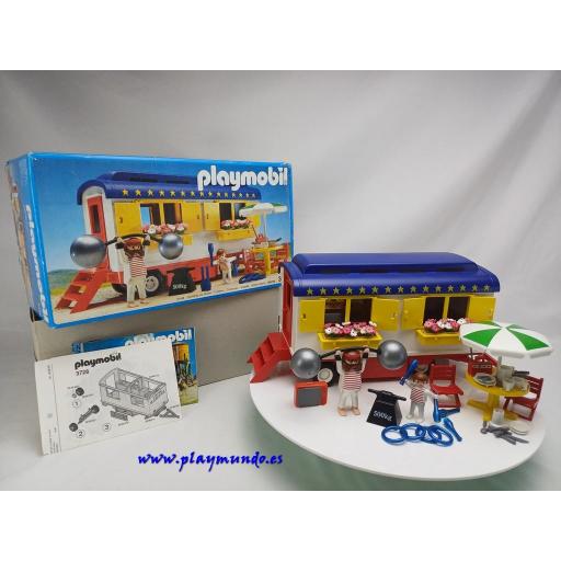 PLAYMOBIL 3728 REMOLQUE CIRCO DEL FORZUDO  (AÑO 1994) [0]