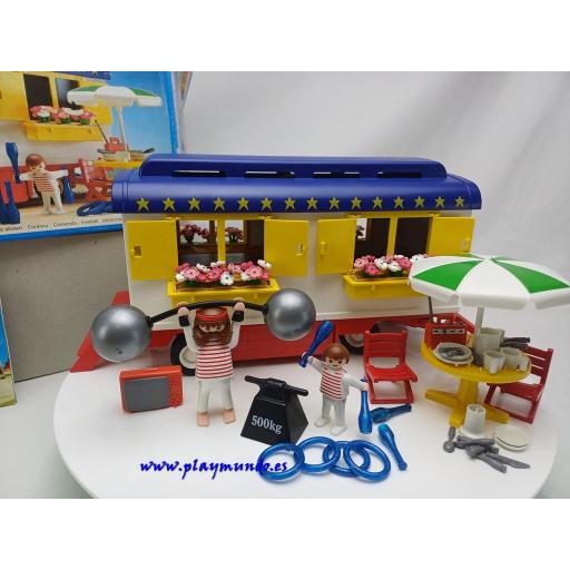 PLAYMOBIL 3728 REMOLQUE CIRCO DEL FORZUDO  (AÑO 1994) [1]