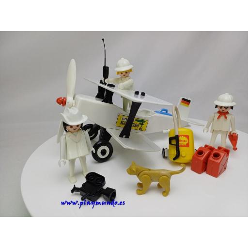 PLAYMOBIL 3276  BIPLANO SAFARI NGORONGORO (AÑO 1981) [1]