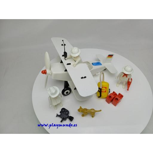 PLAYMOBIL 3276  BIPLANO SAFARI NGORONGORO (AÑO 1981) [2]