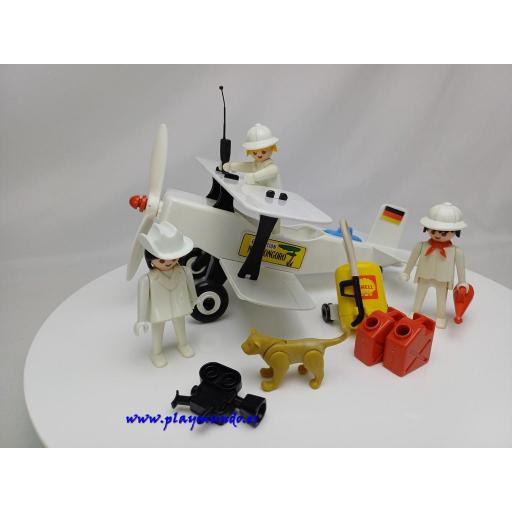 PLAYMOBIL 3276  BIPLANO SAFARI NGORONGORO (AÑO 1981) [3]