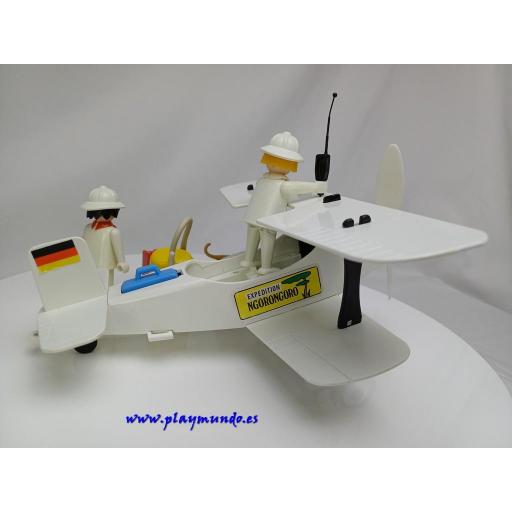 PLAYMOBIL 3276  BIPLANO SAFARI NGORONGORO (AÑO 1981) [6]