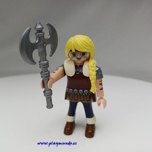 PLAYMOBIL GUERRERA VIKINGA  MUÑECO CLICK  MOD1037 [1]