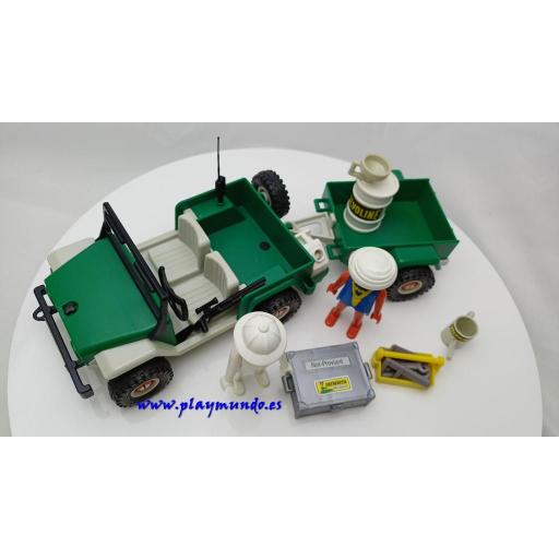 PLAYMOBIL 3532 JEEP CON REMOLQUE AVENTURA SAFARI  (1981 -1988) [1]