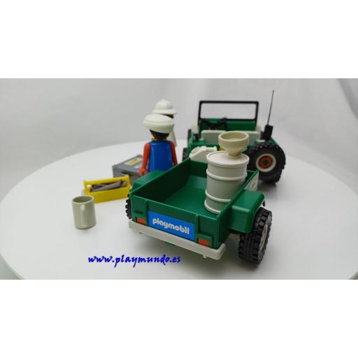 PLAYMOBIL 3532 JEEP CON REMOLQUE AVENTURA SAFARI  (1981 -1988) [4]