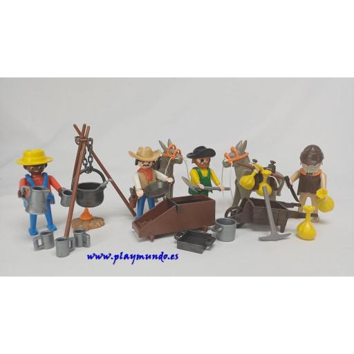 PLAYMOBIL 3747 BUSCADORES DE ORO OESTE (AÑO 1987 - 1994)