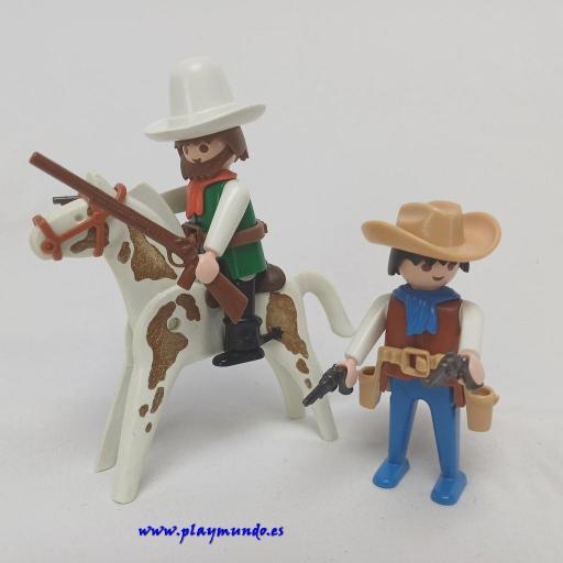PLAYMOBIL 3304 VAQUEROS OESTE WESTERN (AÑO 1986 - 1994)