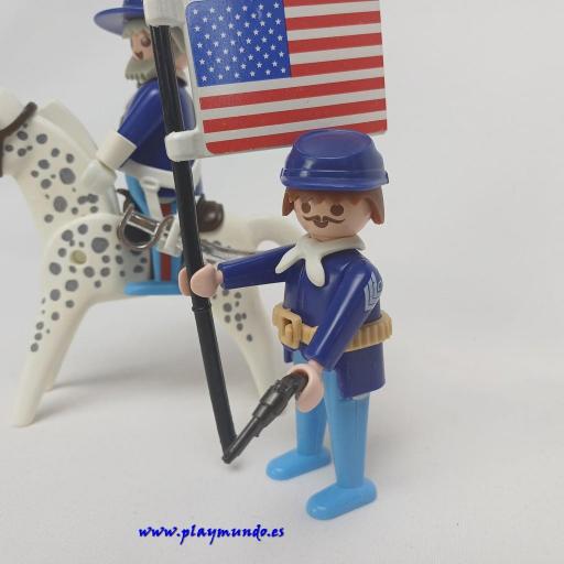 PLAYMOBIL 3306 GENERAL Y SOLDADO NORDISTAS (AÑO 1987 - 1992) [1]