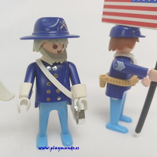PLAYMOBIL 3306 GENERAL Y SOLDADO NORDISTAS (AÑO 1987 - 1992) [2]