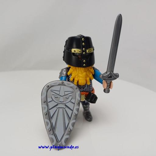 PLAYMOBIL GUERRERO ENANO CABALLERO MEDIEVAL mod600 [0]