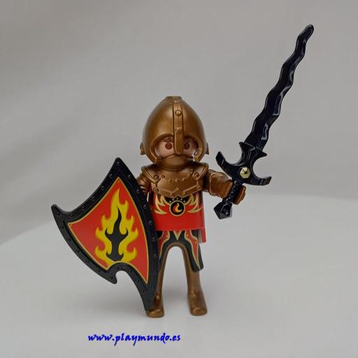 PLAYMOBIL GUERRERO CABALLERO MEDIEVAL MUÑECO CLICK  MOD1009