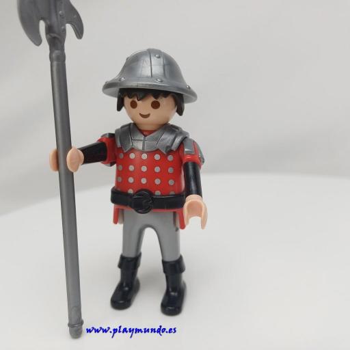 PLAYMOBIL GUERRERO CABALLERO MEDIEVAL MUÑECO CLICK  MOD1056 [1]