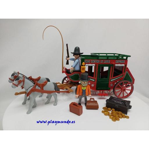PLAYMOBIL 4399  DILIGENCIA OESTE WESTERN (AÑO 2014)