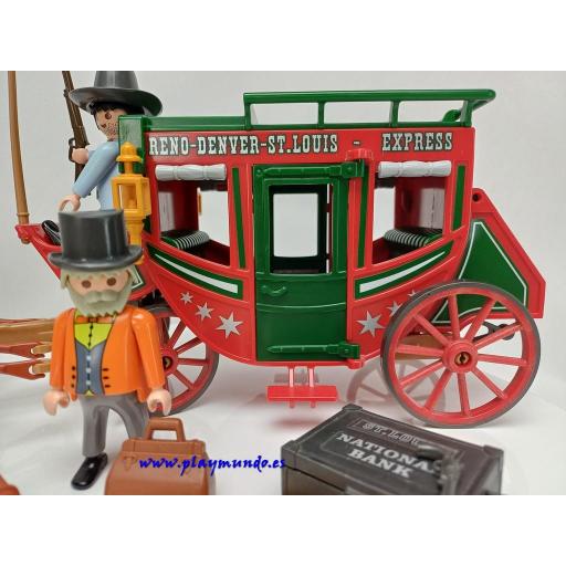 PLAYMOBIL 4399  DILIGENCIA OESTE WESTERN (AÑO 2014) [3]