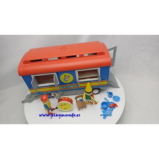 PLAYMOBIL 3477 REMOLQUE DE LOS PAYASOS DEL CIRCO (AÑO 1982 - 1990)  [1]