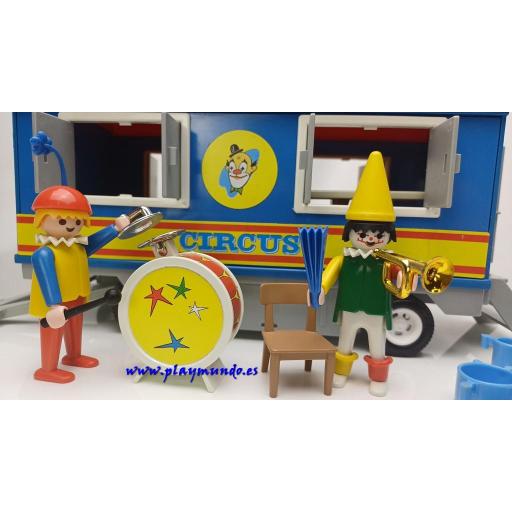 PLAYMOBIL 3477 REMOLQUE DE LOS PAYASOS DEL CIRCO (AÑO 1982 - 1990)  [2]