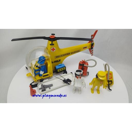 PLAYMOBIL 3247 HELICOPTERO DE RESCATE  PRIMERA EPOCA  (1977-1987) [1]