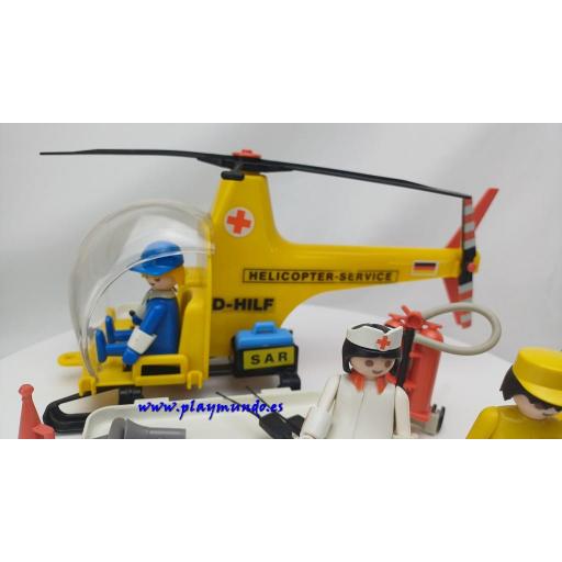 PLAYMOBIL 3247 HELICOPTERO DE RESCATE  PRIMERA EPOCA  (1977-1987) [2]